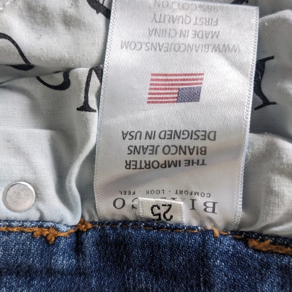Bianco Straight Leg Denim, Size 25 - Picture 4 of 4